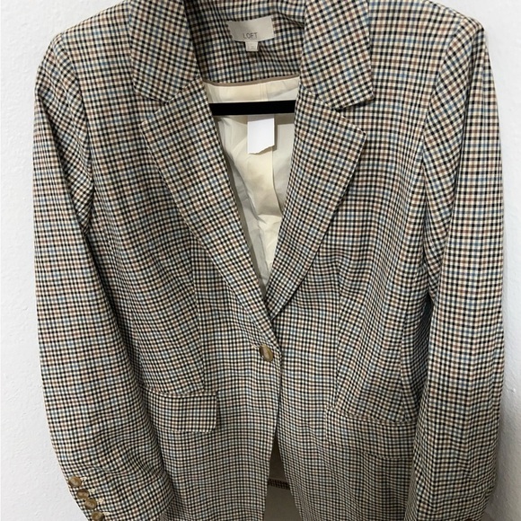 Loft Checked long Modern Blazer - Picture 9 of 11